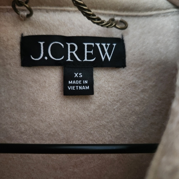 J. Crew | Bouclé Long Sleeve Button Front Shirt Jacket in Sandstone - Size XS - Picture 9 of 10